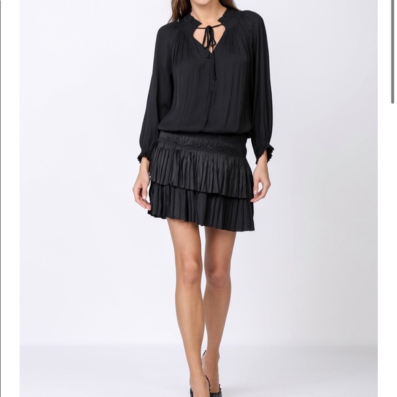 Anthropologie Current Air Los Angeles satin dress - Picture 4 of 5